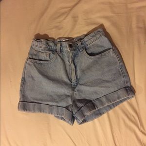 American apparel denim shorts!